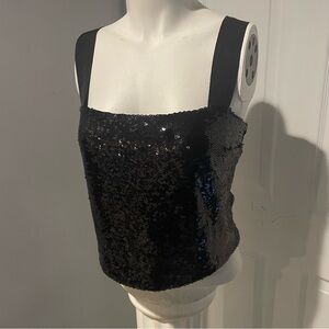 Veronica Beard Black Sequin Women's Top S/10
